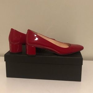 J.Crew Katie Pumps in Red Patent Leather - 7.5